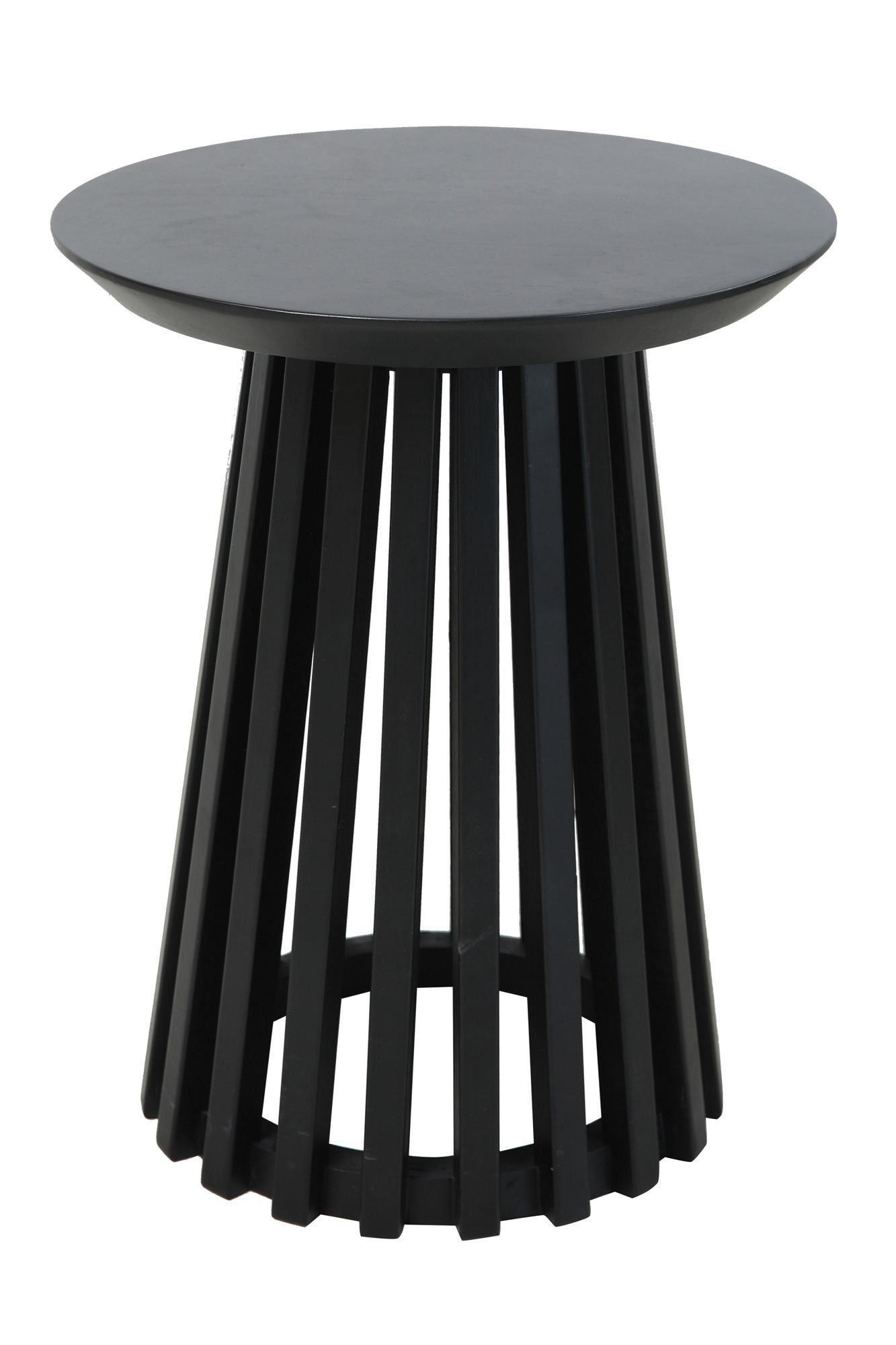 Beistelltisch Schwarz B: 40 cm - Schwarz, Design, Holz (40/40/50cm) - MID.YOU