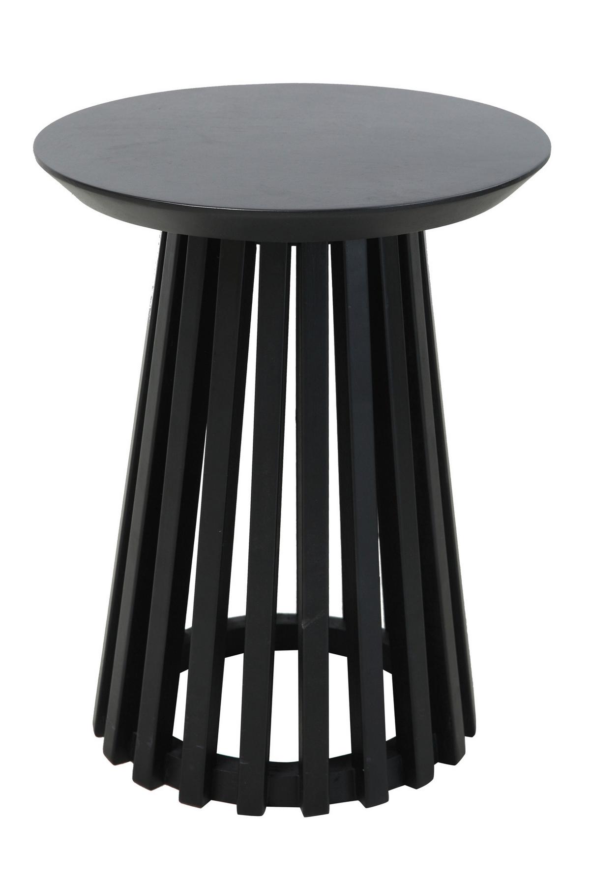 Beistelltisch Schwarz B: 40 cm - Schwarz, Design, Holz (40/40/50cm) - MID.YOU