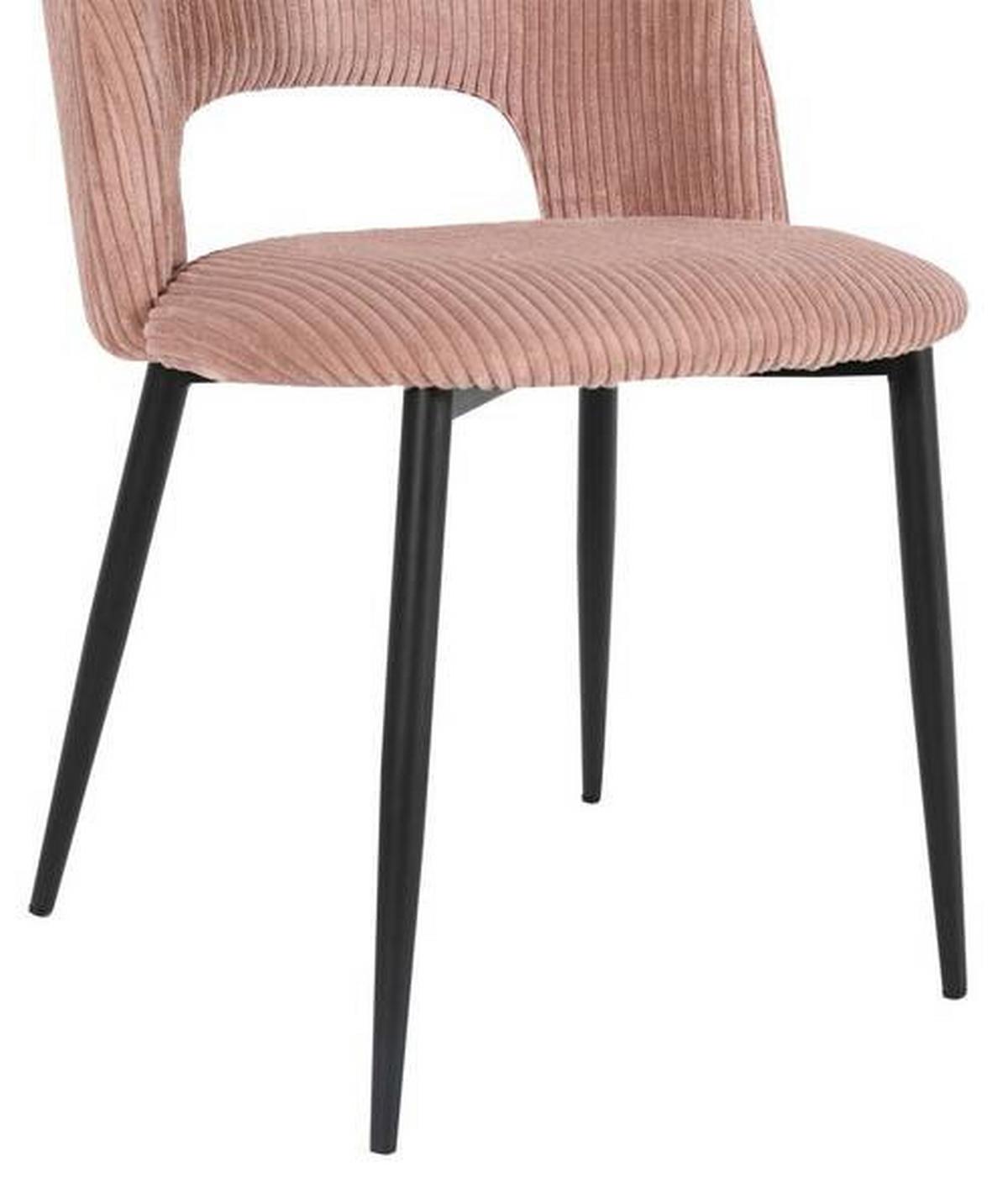 ŽIDLE ZOE - růžová/černá, Lifestyle, kov/textil (51/82/57cm) - Mömax