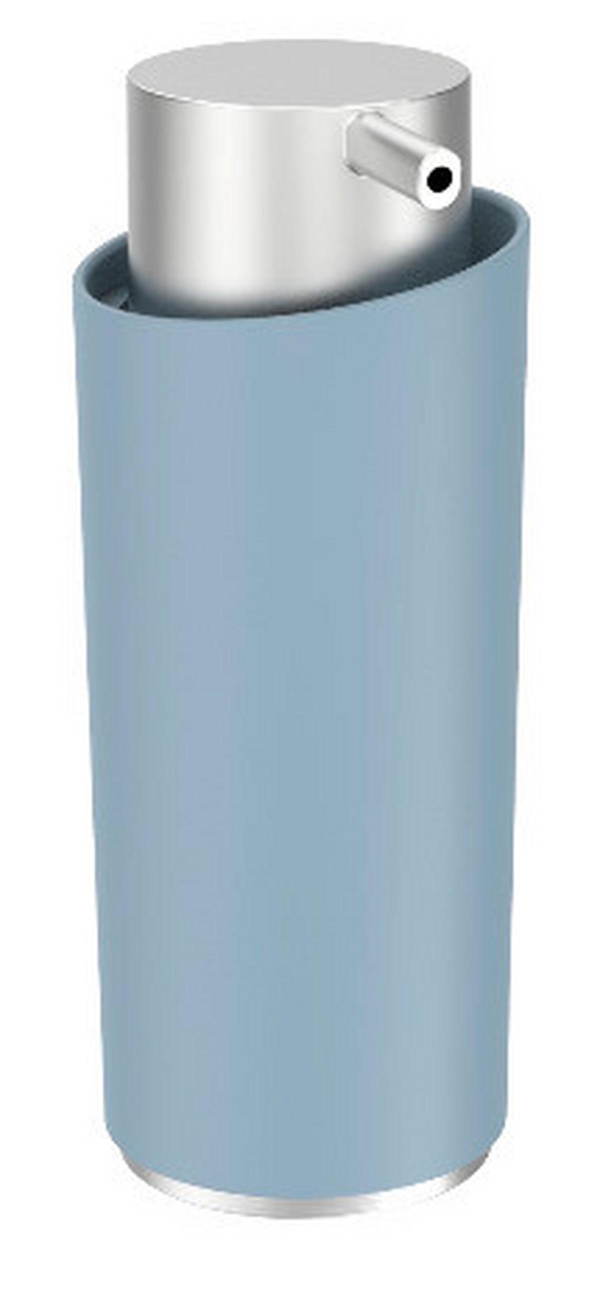 Dávkovač mýdla Chris - modrá, Moderní, kov/plast (7,6/15,9/6cm) - Premium Living