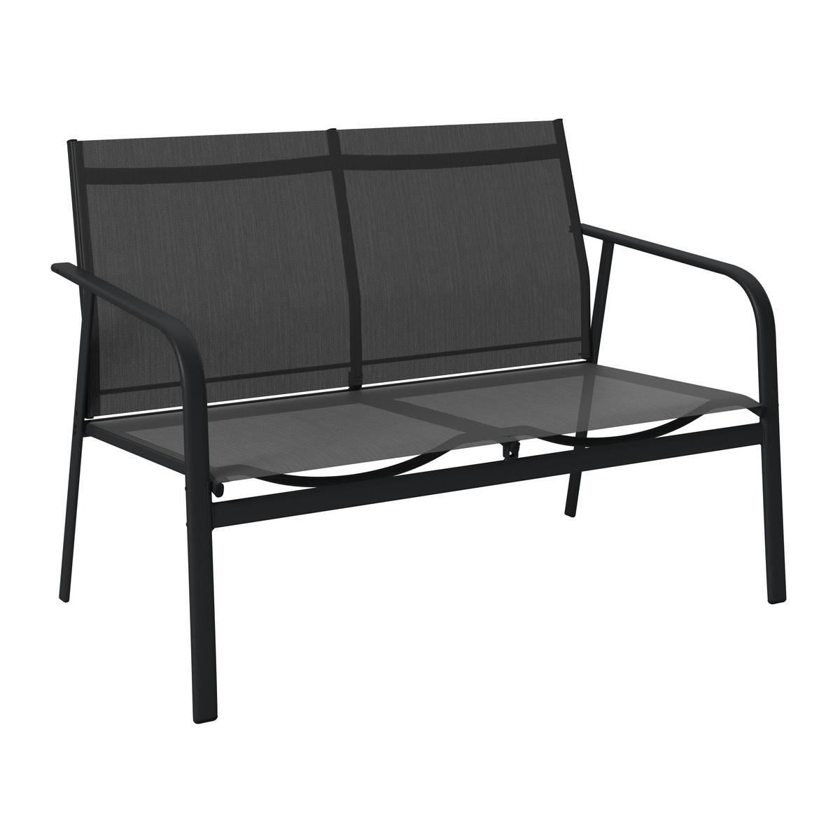 Loungegarnitur Helsinki - Dunkelgrau/Grau, MODERN, Glas/Textil - Luca Bessoni