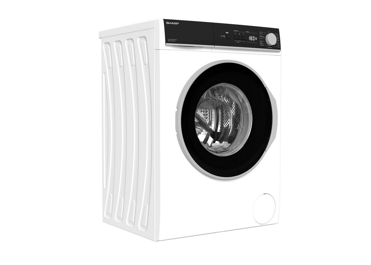 Waschmaschine Es-Nfa814bw1na-De - Weiß, Basics, Glas/Kunststoff (60/85/53cm) - Sharp