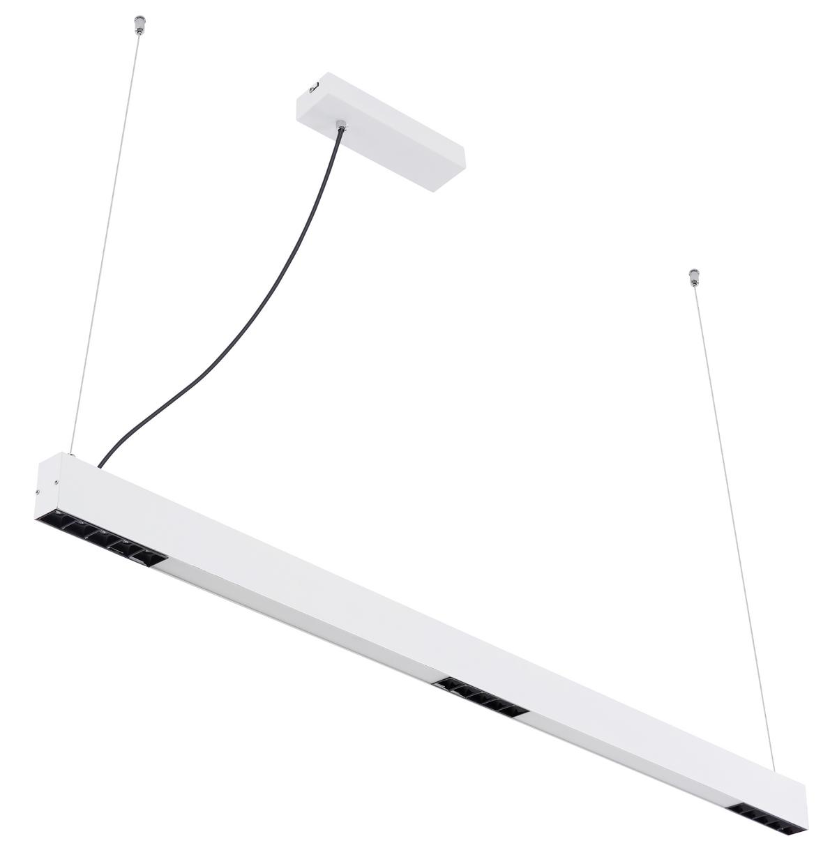 LED-Hängeleuchte H: 120 cm 1-Flammig Farbwechsler - Weiß, Design, Glas/Kunststoff (119/7/120cm) - Globo