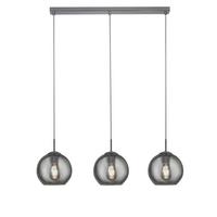 Hängeleuchte 1033-3sm - Chromfarben, Basics, Glas/Metall (81/25/150cm)