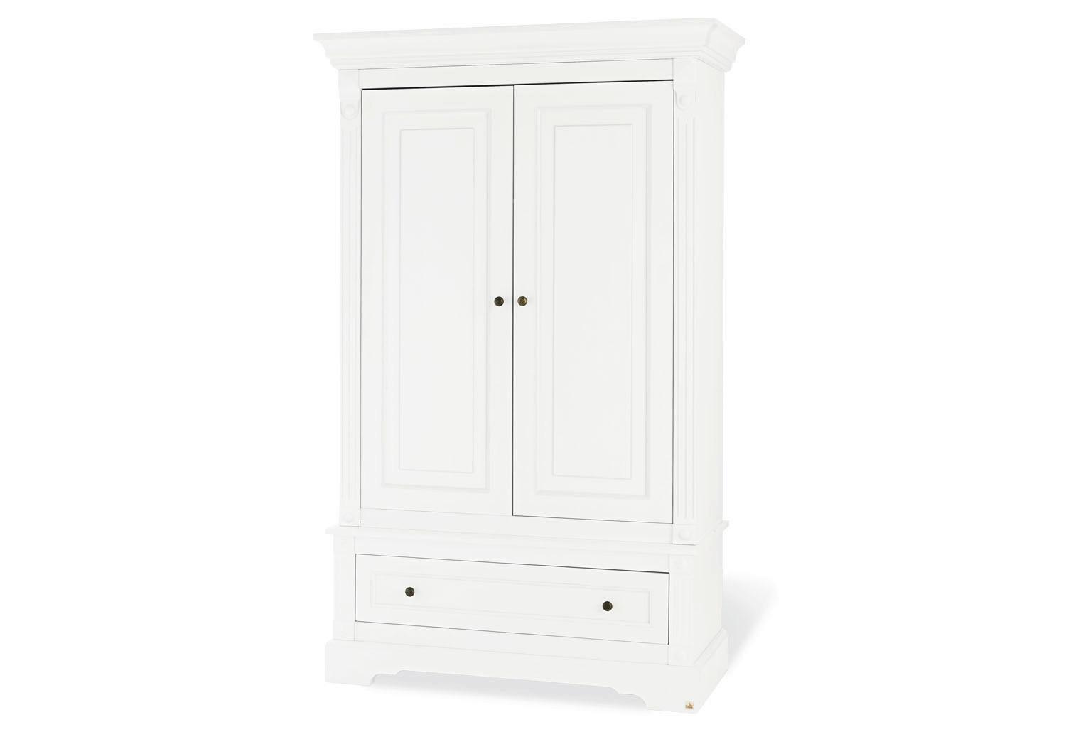 Babykleiderschrank 143467 Emilia - Weiß, Trend, Holzwerkstoff (128/208/58cm) - Pinolino