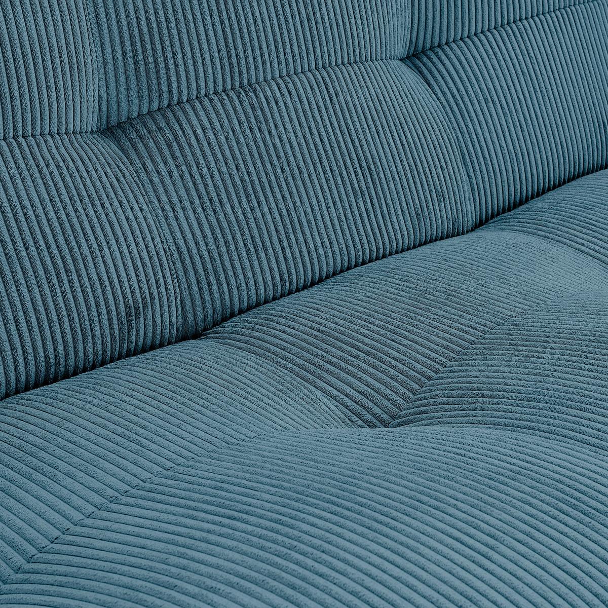 Modul Sofa Giselle Ottomane B: 105 Cm Cord Petrol - Petrol, Trend, Textil (105/80/185cm) - Livetastic