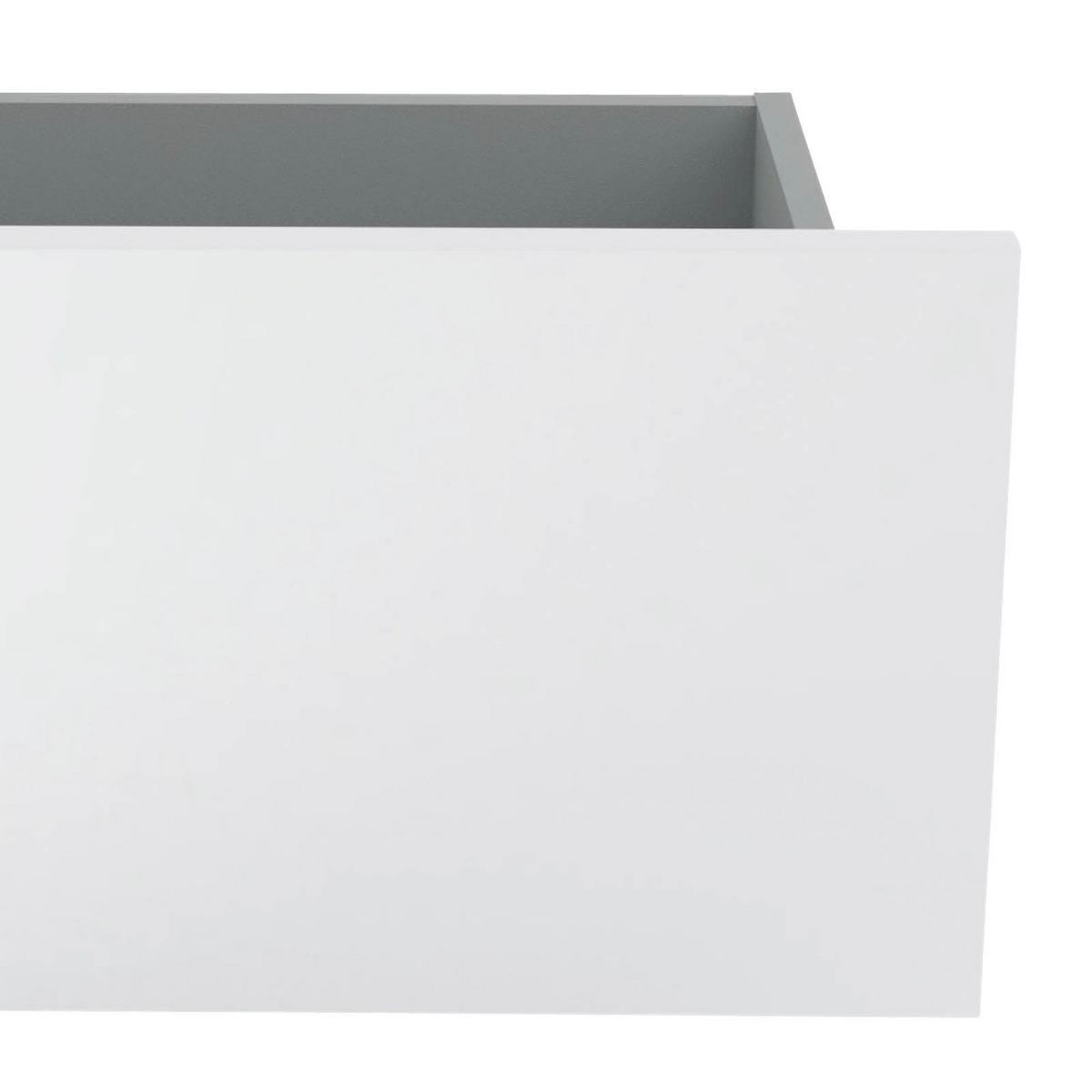 ZÁSUVKA UNIT-ELEMENTS - biela s vysokým leskom, Modern, kompozitné drevo (45,3/21,9/36,6cm) - Ondega