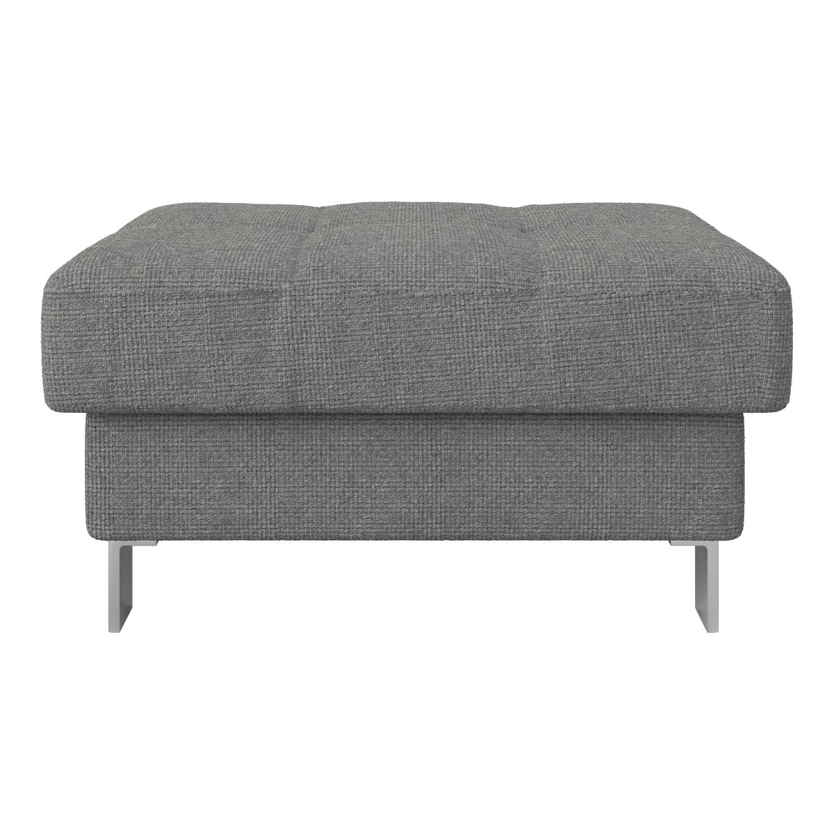 Hocker Savona - Dunkelgrau, MODERN, Textil (90/44/73cm) - Ondega