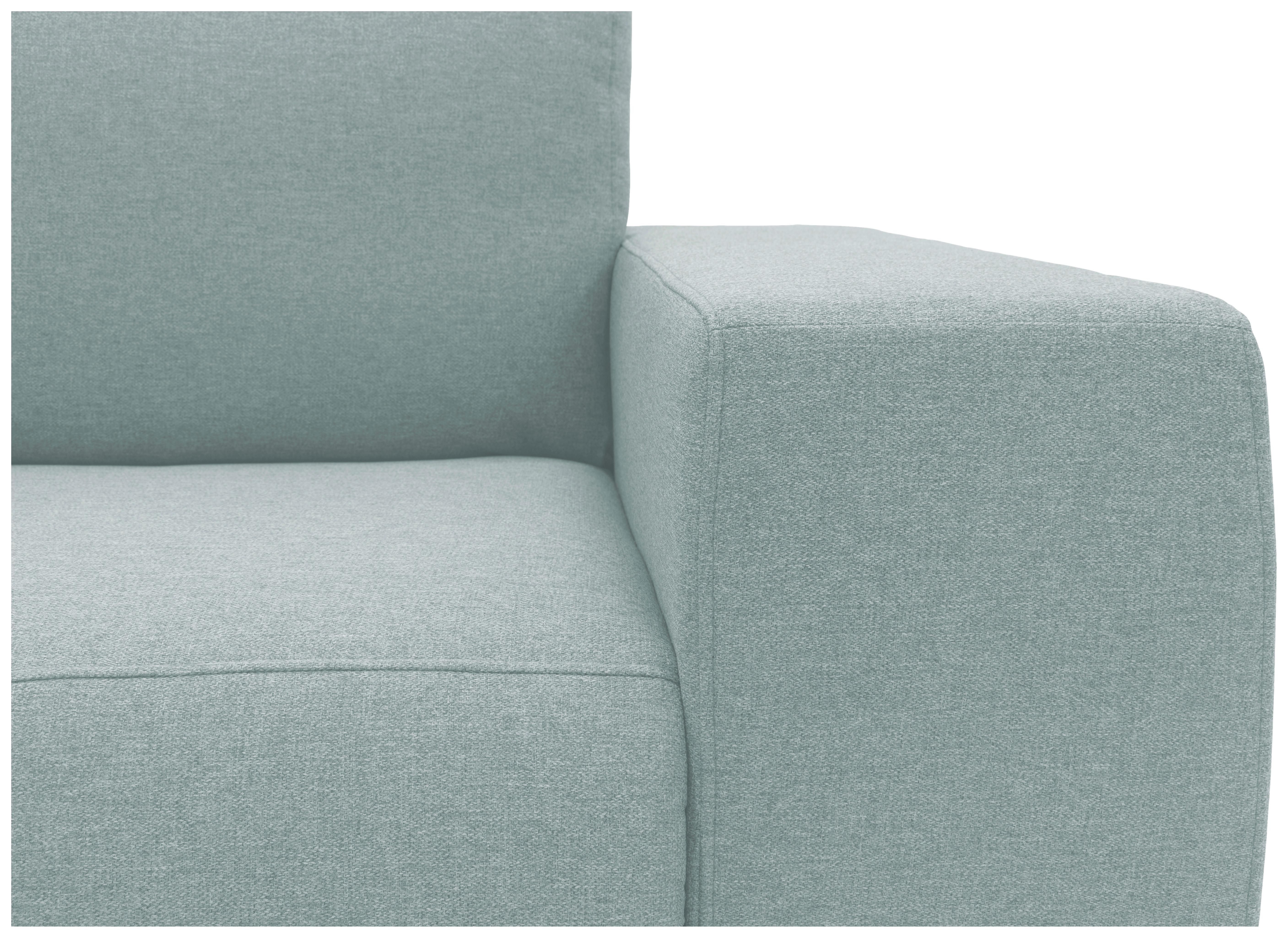 Ecksofa Looks Vi Blau Webstoff - Blau/Schwarz, Design, Textil (242/160cm) - LOOKS by W.Joop