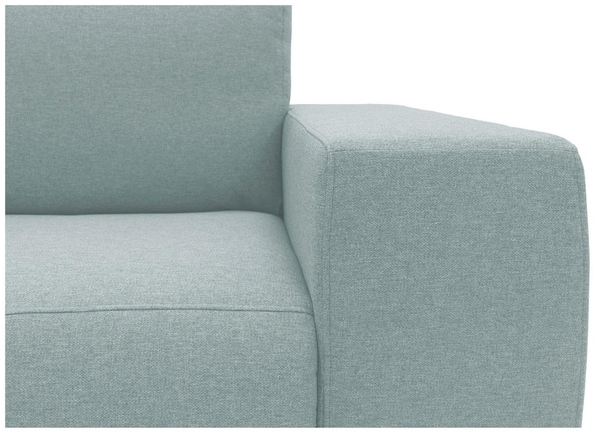 Ecksofa Looks Vi Blau Webstoff - Blau/Schwarz, Design, Textil (242/160cm) - LOOKS by W.Joop