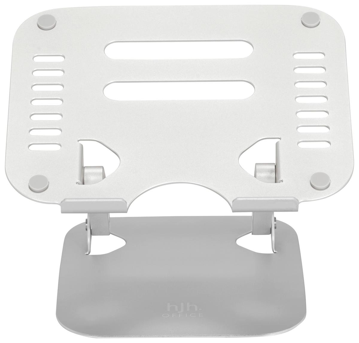 Laptop-halterung Stand Silberfarben Höhenverstellbar - Silberfarben, Basics, Metall (27/5,5/22cm) - MID.YOU