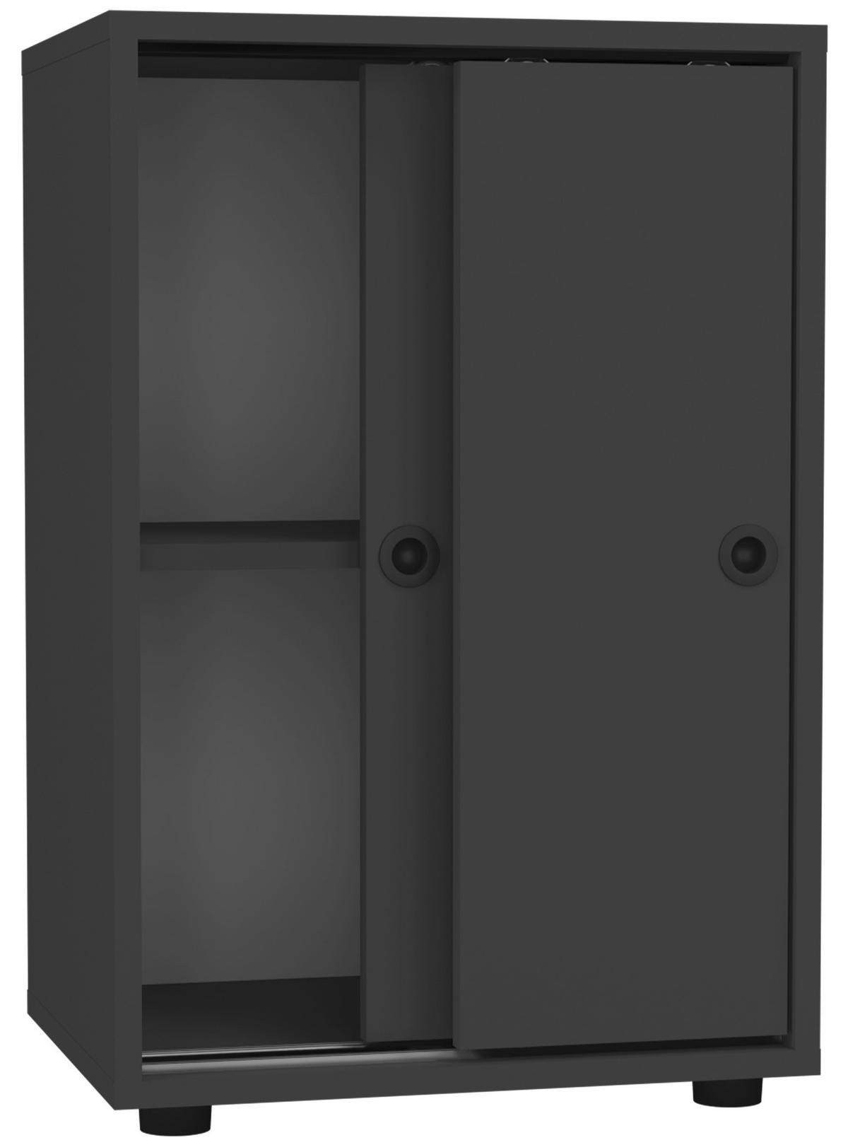 Aktenschrank Ulas Anthrazit Dekor B: 49 cm - Anthrazit, Design, Holzwerkstoff (49/74/38cm) - MID.YOU