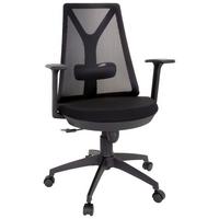 Bürostuhl Falun Basic Schwarz Bis 120 Kg - Schwarz, Basics, Kunststoff/Textil (64/100/60cm) - MID.YOU