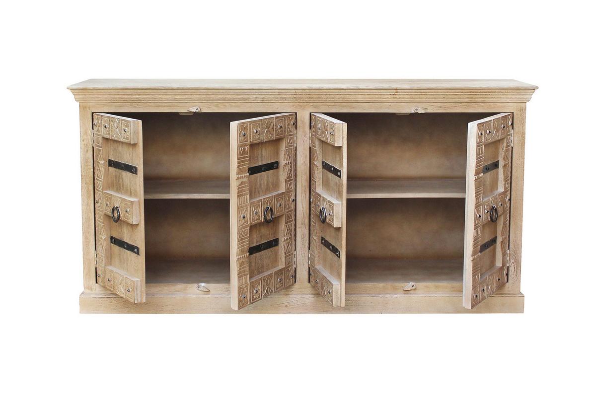 SIDEBOARD Naturfarben B: 180cm - Naturfarben, Design, Holz (180/90/45cm) - MID.YOU