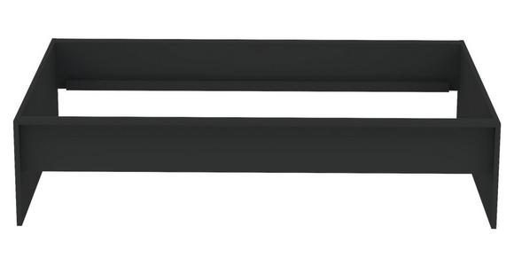 Bettrahmen Unit 120 - Anthrazit, KONVENTIONELL, Holzwerkstoff (205/135/47cm) - Ondega
