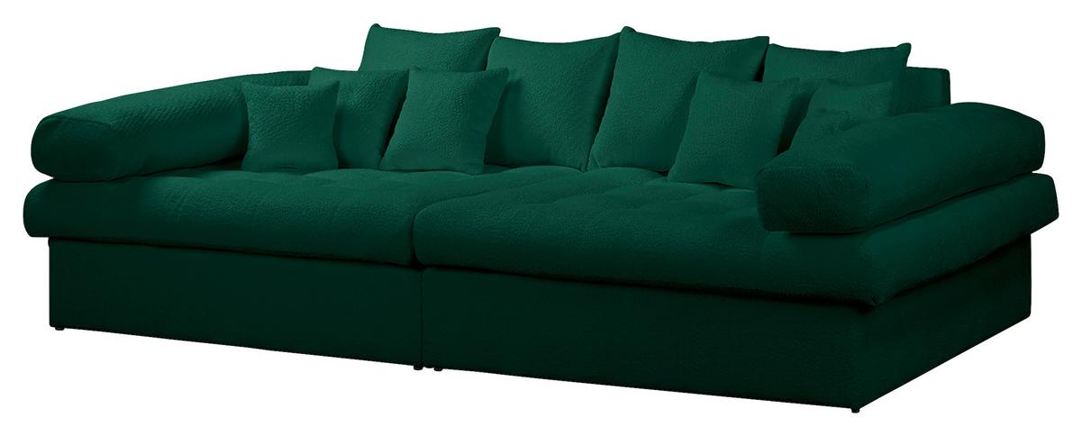 Bigsofa Naomi Grün B: 284 Cm - Schwarz/Grün, Design, Textil (284/94/148cm) - Livetastic