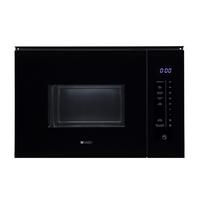 EINBAUMIKROWELLE Schwarz B: 59,5 cm - Schwarz, Metall (59,5/38,3/39cm) - Nabo