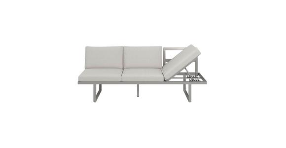 Loungegarnitur Alicante - Beige/Hellgrau, MODERN, Glas/Textil (275/82/198cm) - Beldano