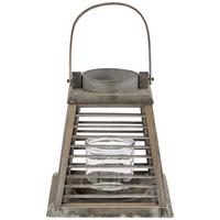 Windlicht Holz Braun Ø 20 Cm - Braun, MODERN, Holz/Holzwerkstoff (20/23/21cm)
