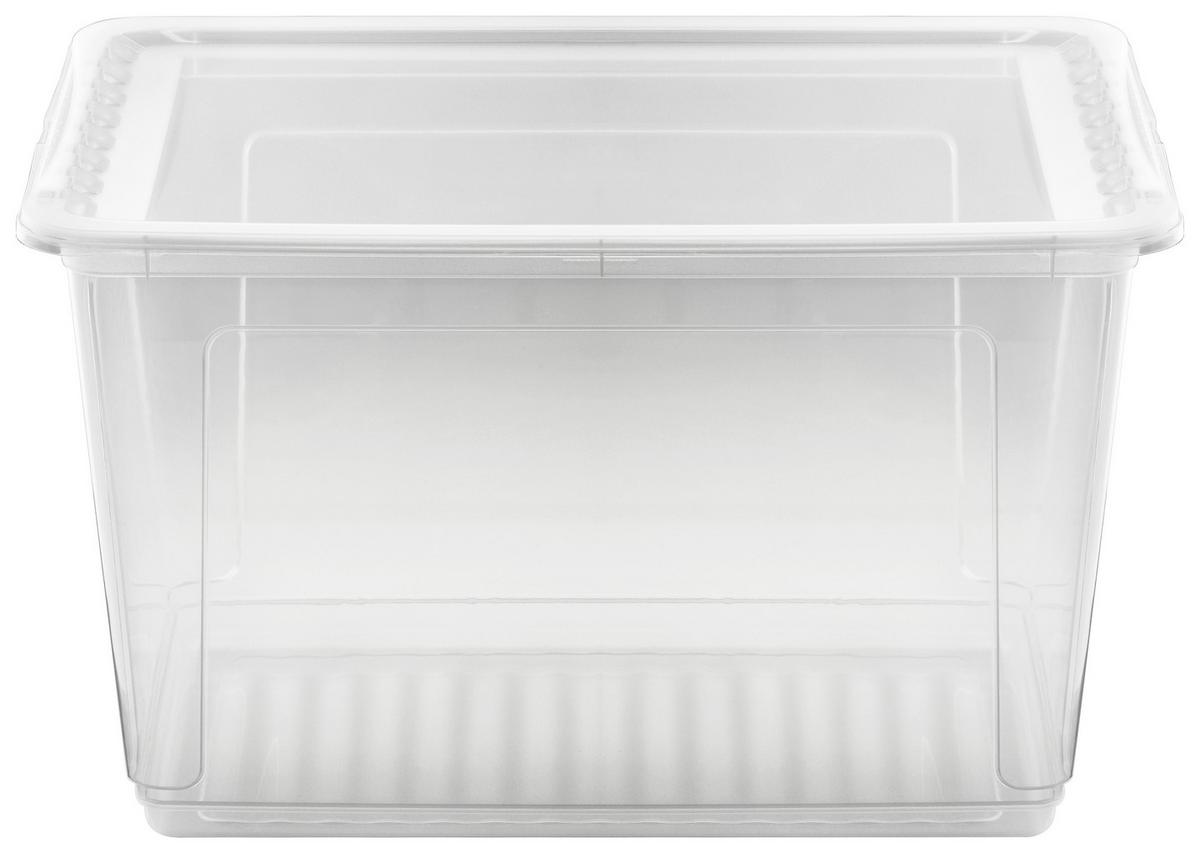 Aufbewahrungsbox Bea M. Deckel Kunststoff 59x39x35 Cm - Transparent, KONVENTIONELL, Kunststoff (59/39/35cm) - Homezone
