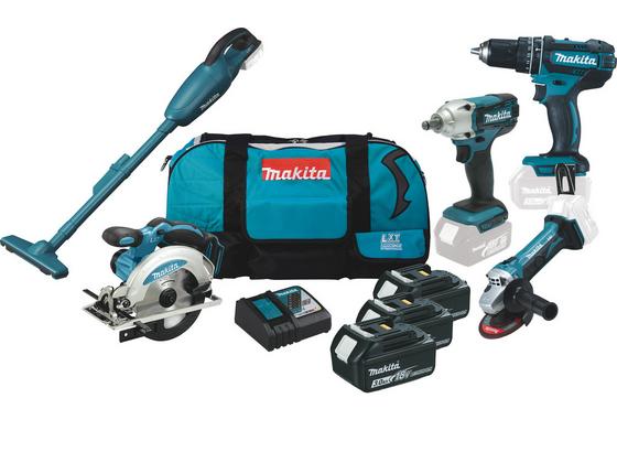 Makita-Spezialset DLX 2019-1 10-Teilig 18,0 V 3,0 Ah - Türkis/Schwarz, MODERN, Kunststoff/Metall - Makita Makita-Spezialset DLX 2019-1 10-Teilig 18,0 V 3,0 Ah - Türkis/Schwarz, MODERN, Kunststoff/Metall - Makita