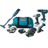 Makita-Spezialset Dlx 2019-1 - Türkis/Schwarz, MODERN, Kunststoff/Metall - Makita