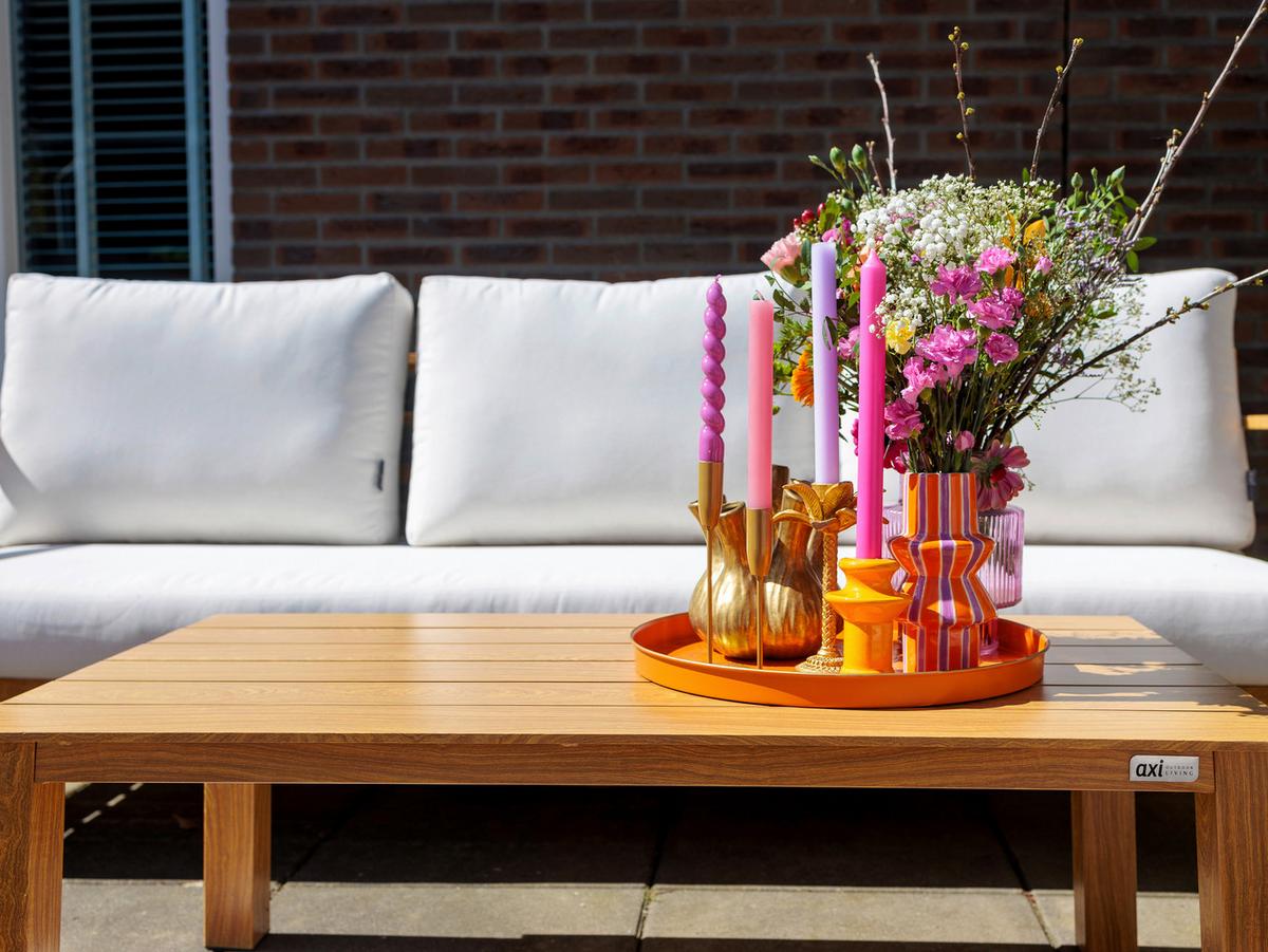 Dining-Loungeset Orla - Eichefarben/Braun, MODERN, Metall (223,5/89/73,5cm) - Ambia Garden
