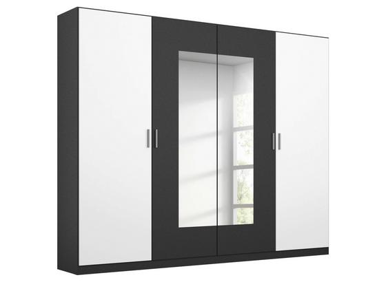Drehtürenschrank Borneo B: 226 cm Grau - Basics, Holzwerkstoff (226/210/54cm) Drehtürenschrank Borneo B: 226 cm Grau - Basics, Holzwerkstoff (226/210/54cm)