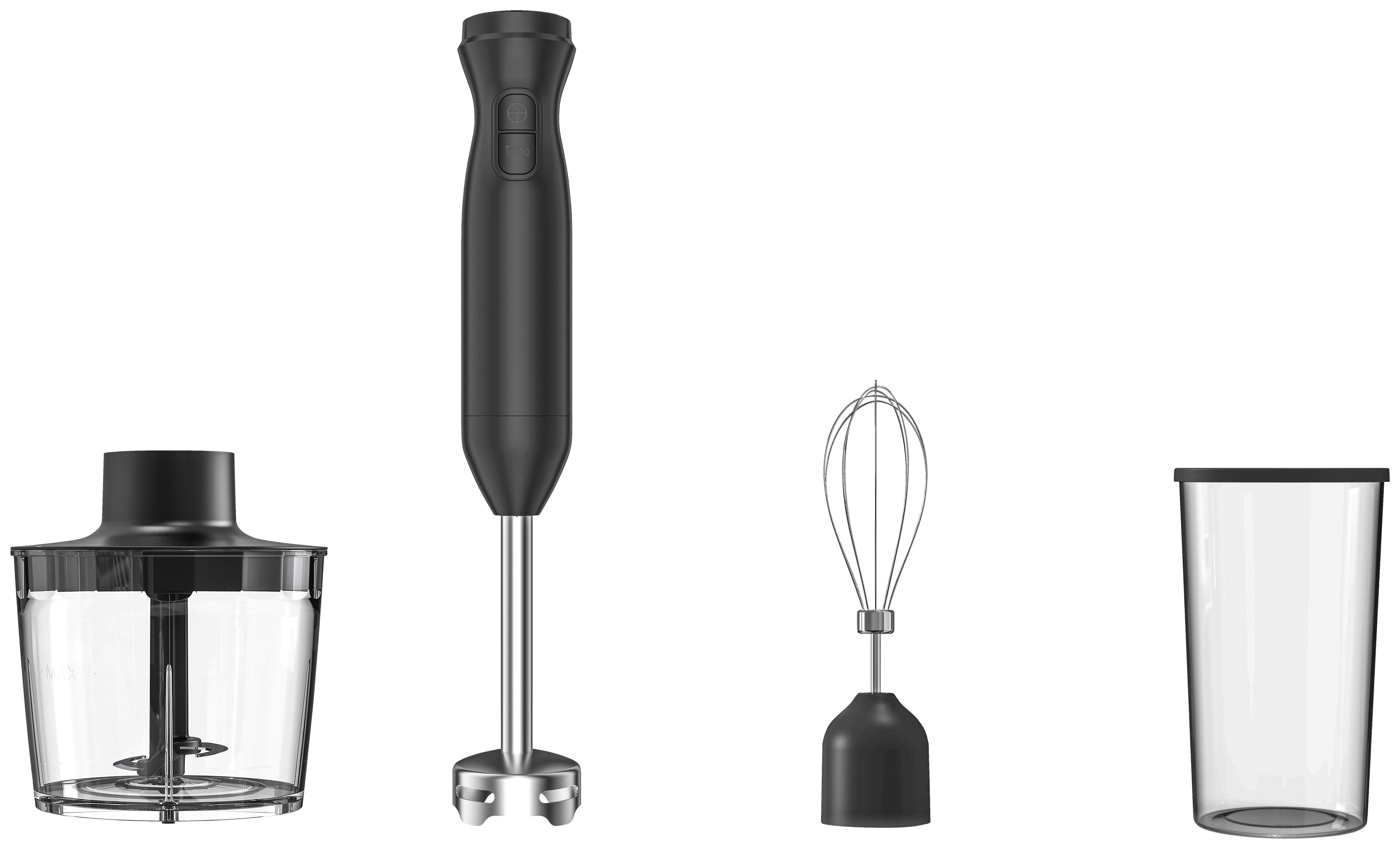 Stabmixer-set Gusteau - Schwarz, KONVENTIONELL, Kunststoff/Metall (39/6cm) - Bono