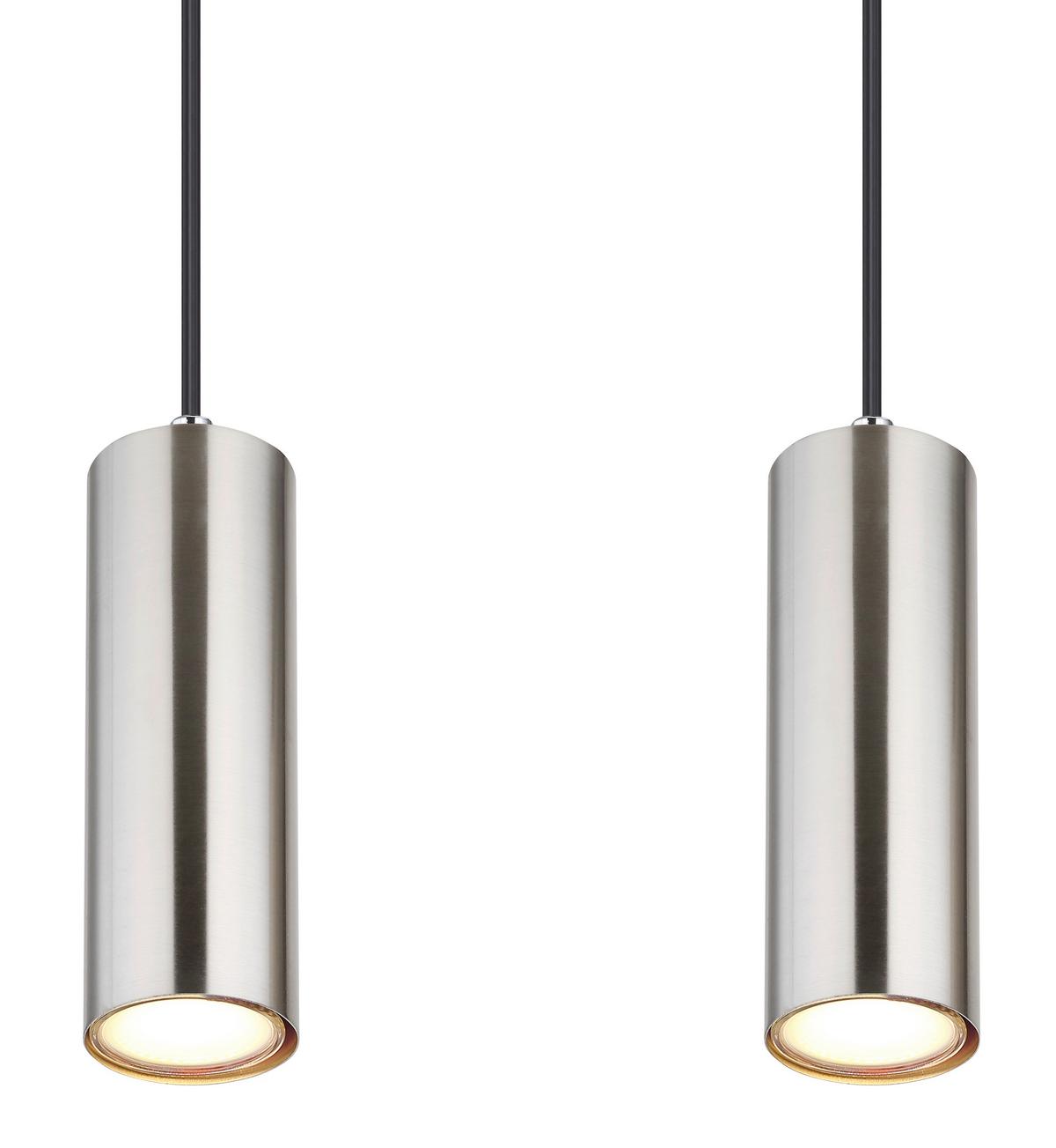 Hängeleuchte H: 120 cm 4-Flammig, Chromfarben - Chromfarben, Design, Metall (65/6/120cm) - Globo