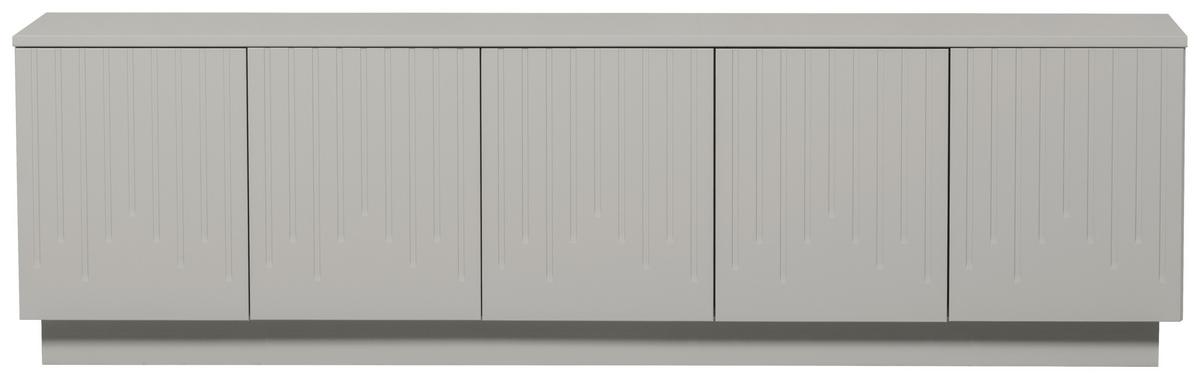 Lowboard Pencil Hellgrau B: 180cm - Hellgrau, Design, Holz (180/52/40cm) - Livetastic