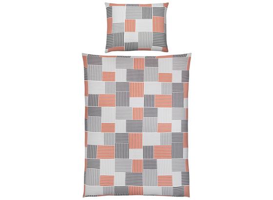 Bettwäsche Amina - Orange/Grau, MODERN, Textil - Luca Bessoni Bettwäsche Amina - Orange/Grau, MODERN, Textil - Luca Bessoni