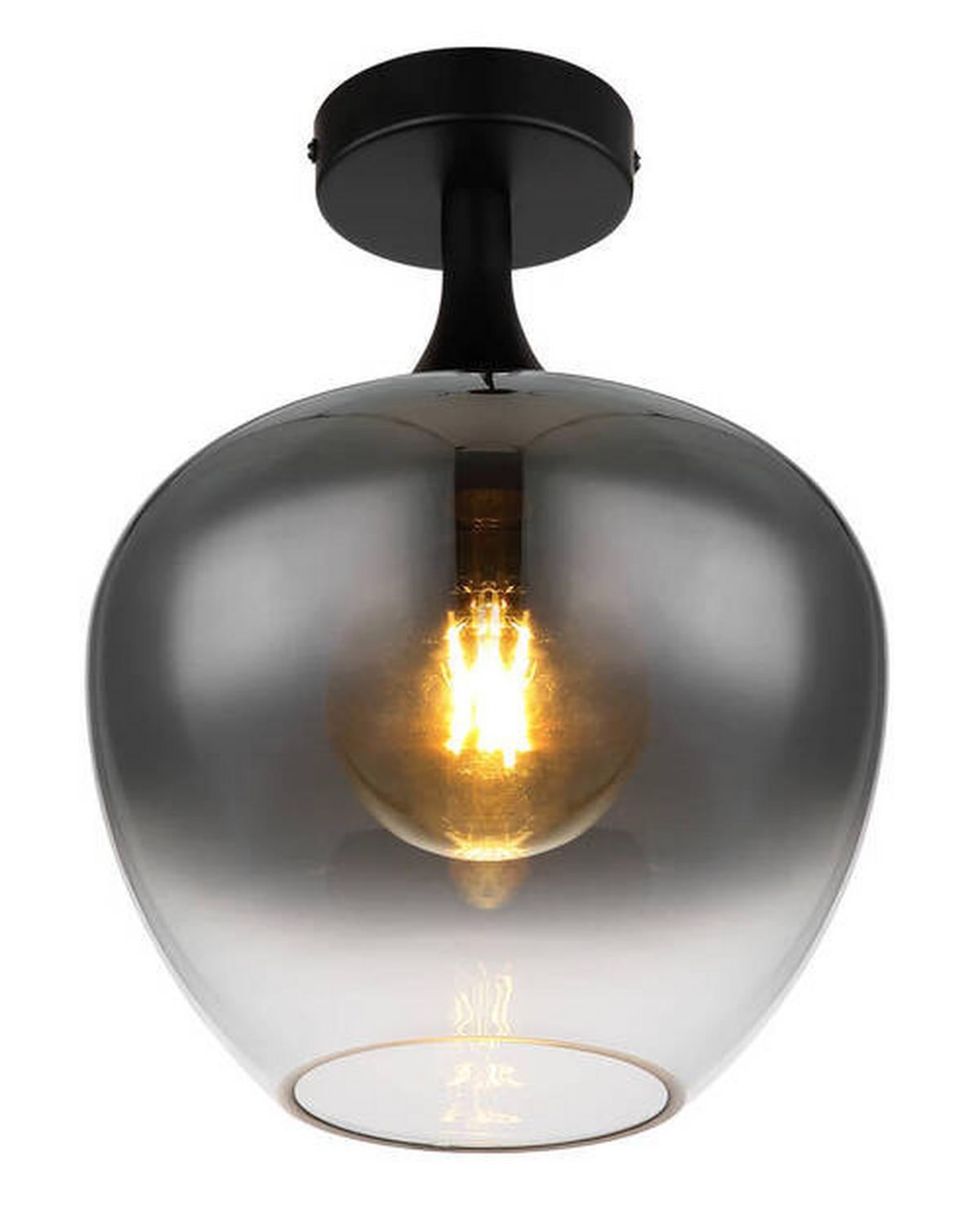 Deckenleuchte 15548d Maxy - Schwarz, Basics, Glas/Metall (24/31,5cm) - Globo