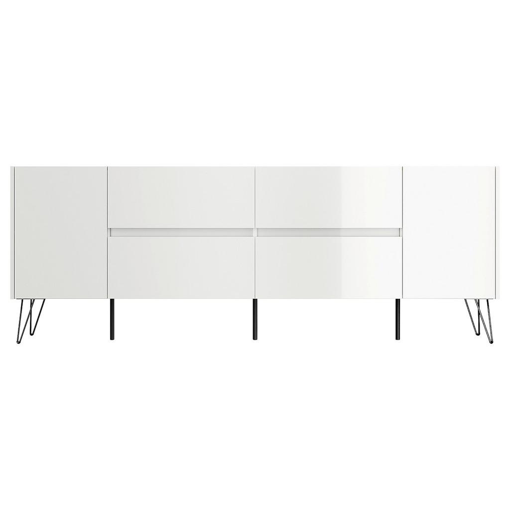 Sideboard Posseik Industrial Eichefarben/Weiß B: 199 cm
