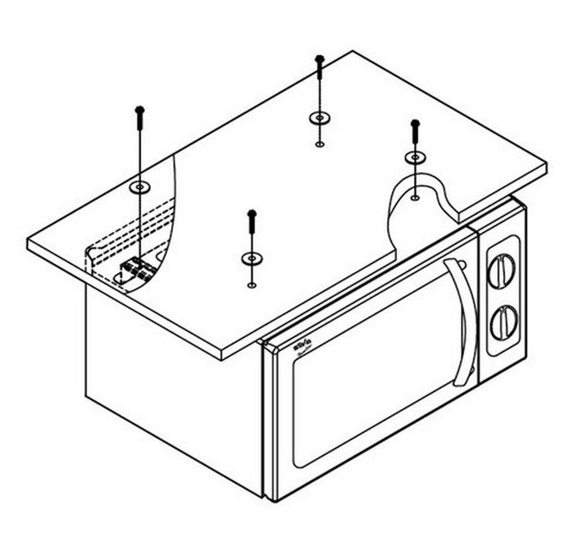 Unterbau-Mikrowelle 700 W MWu 20.4 Silber, 6 Stufen - Silberfarben (45/26/35cm) - Silva Homeline