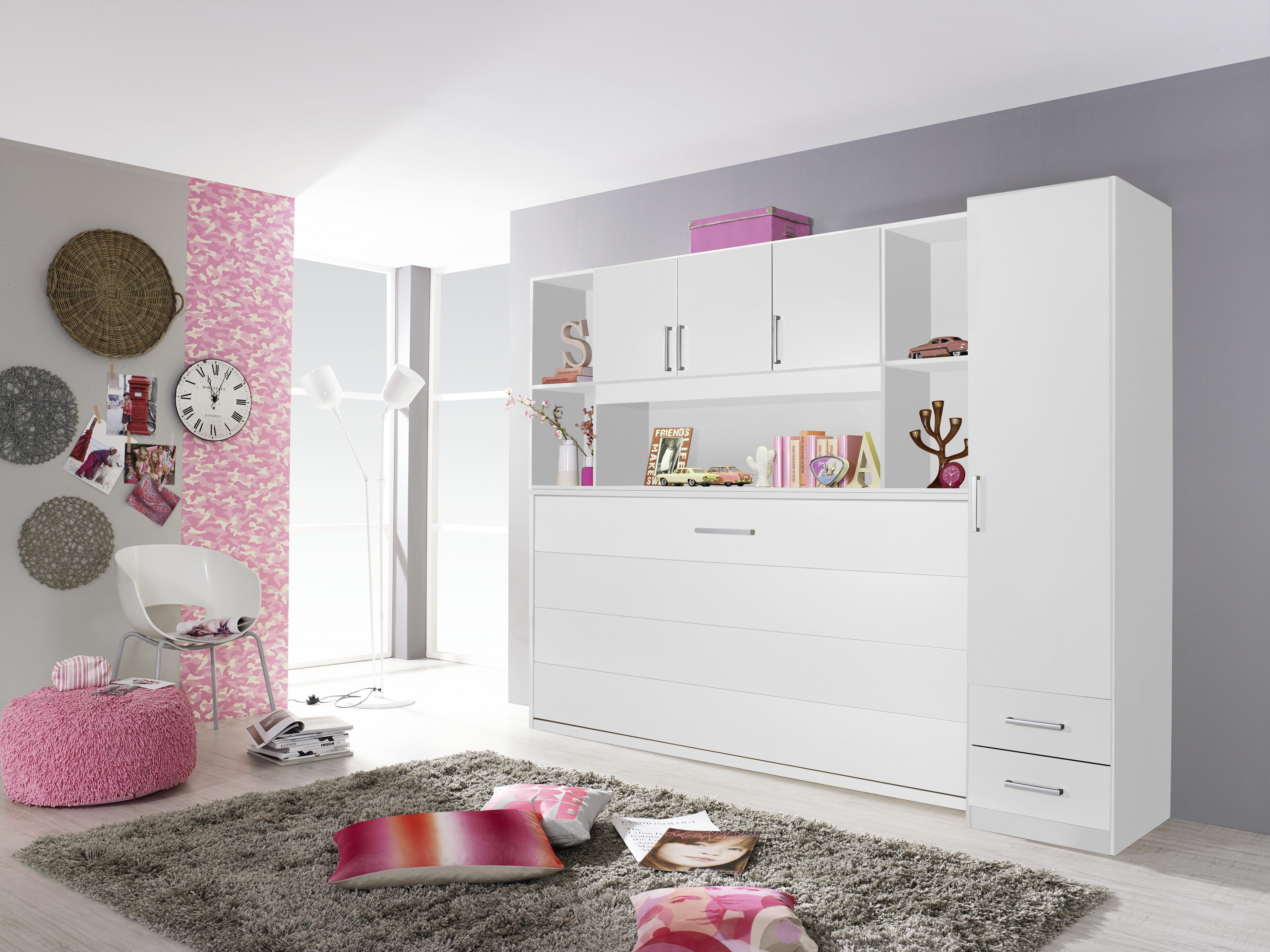 Drehtürenschrank mit Laden 47cm Albero, Weiß - Weiß, Design, Holzwerkstoff (47/197/54cm) - Rauch Möbel