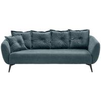3-Sitzer-Sofa Baggio Blau B: 236 cm - Blau/Schwarz, MODERN, Textil (236/94/103cm) - Livetastic