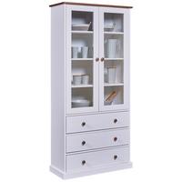 Vitrine Westerland 20901466 - Eichefarben/Weiß, MODERN, Glas/Holz (190/90/38cm) - MID.YOU