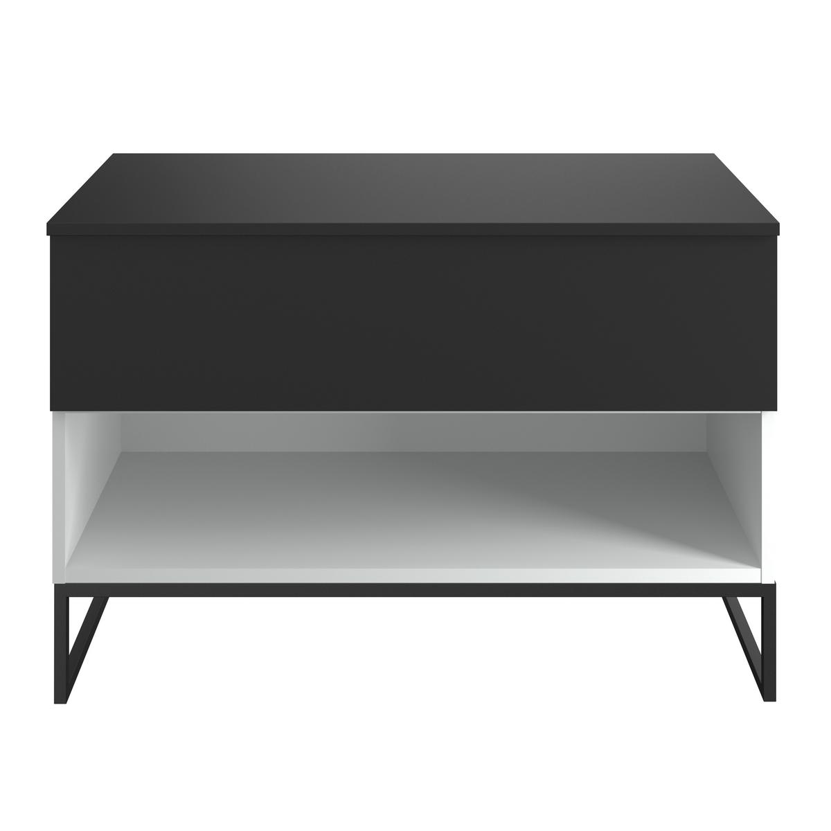 Lowboard Unit In Anthrazit/Weißmit 1 Lade - Anthrazit/Anthrazit Hochglanz, MODERN, Holzwerkstoff (91/61/42cm) - Ondega