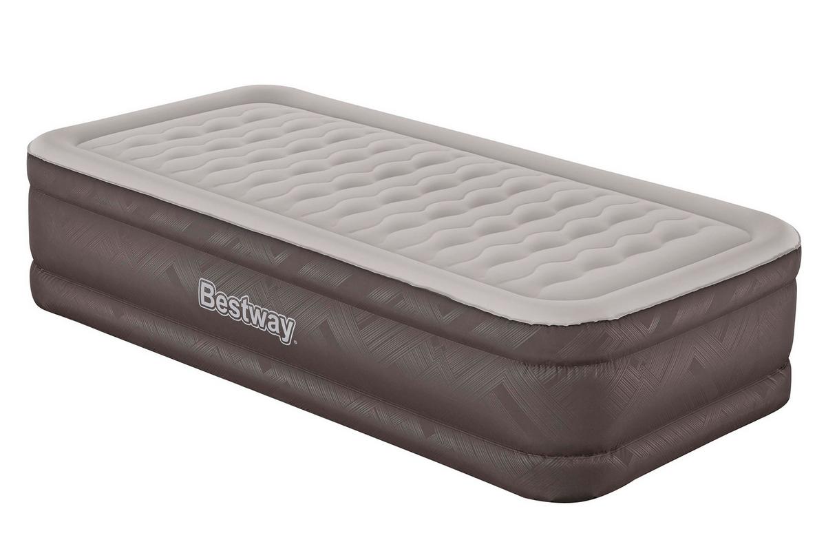 Luftbett Anita 191x97x46 cm Bis 180kg, inkl. Pumpe - Braun/Grau, KONVENTIONELL, Kunststoff/Metall (191/97/46cm) - Bestway