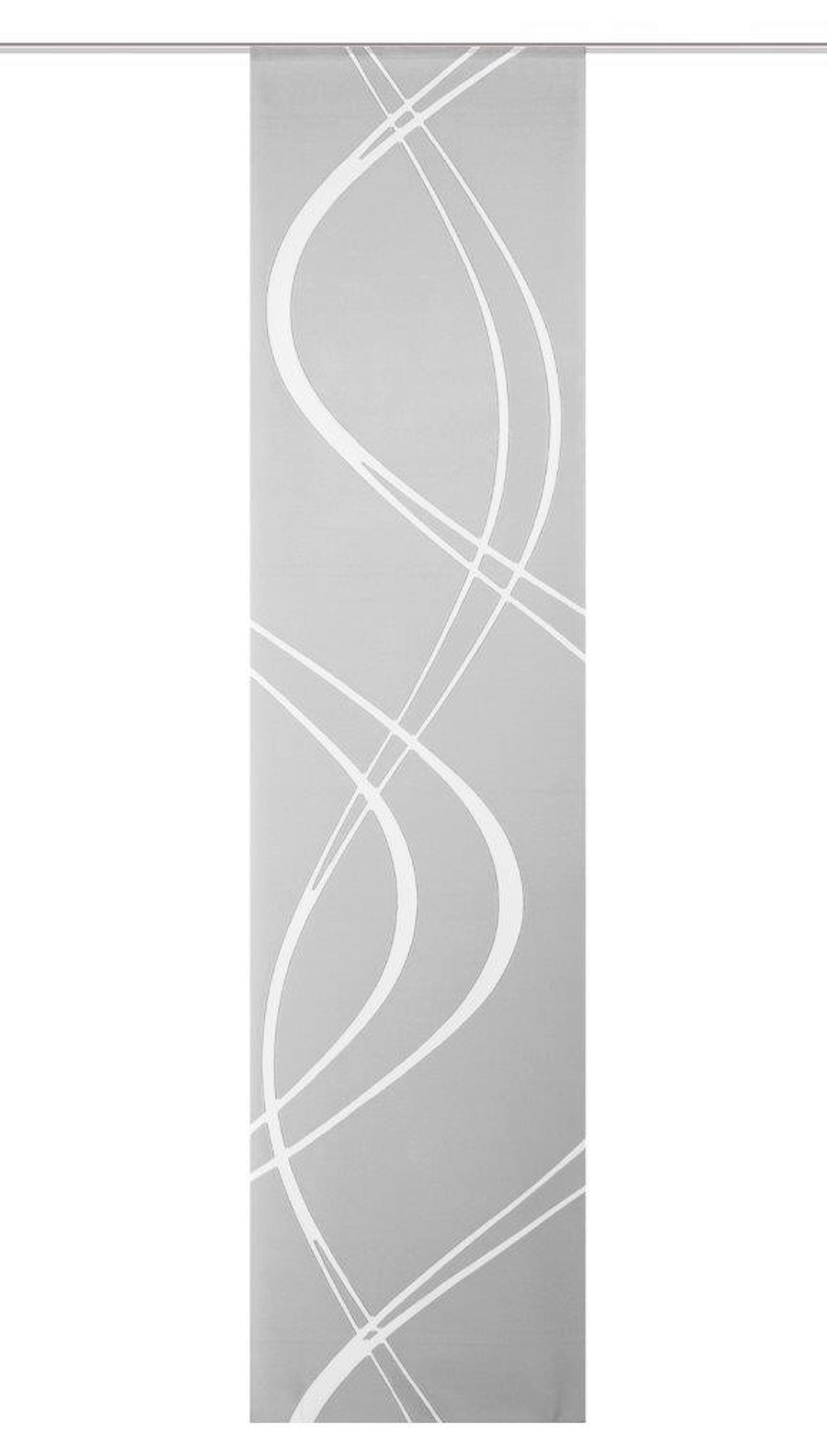 Flächenvorhang Tiberio Grau - Grau, Design, Textil (60/245cm) - Schmidt W. Gmbh