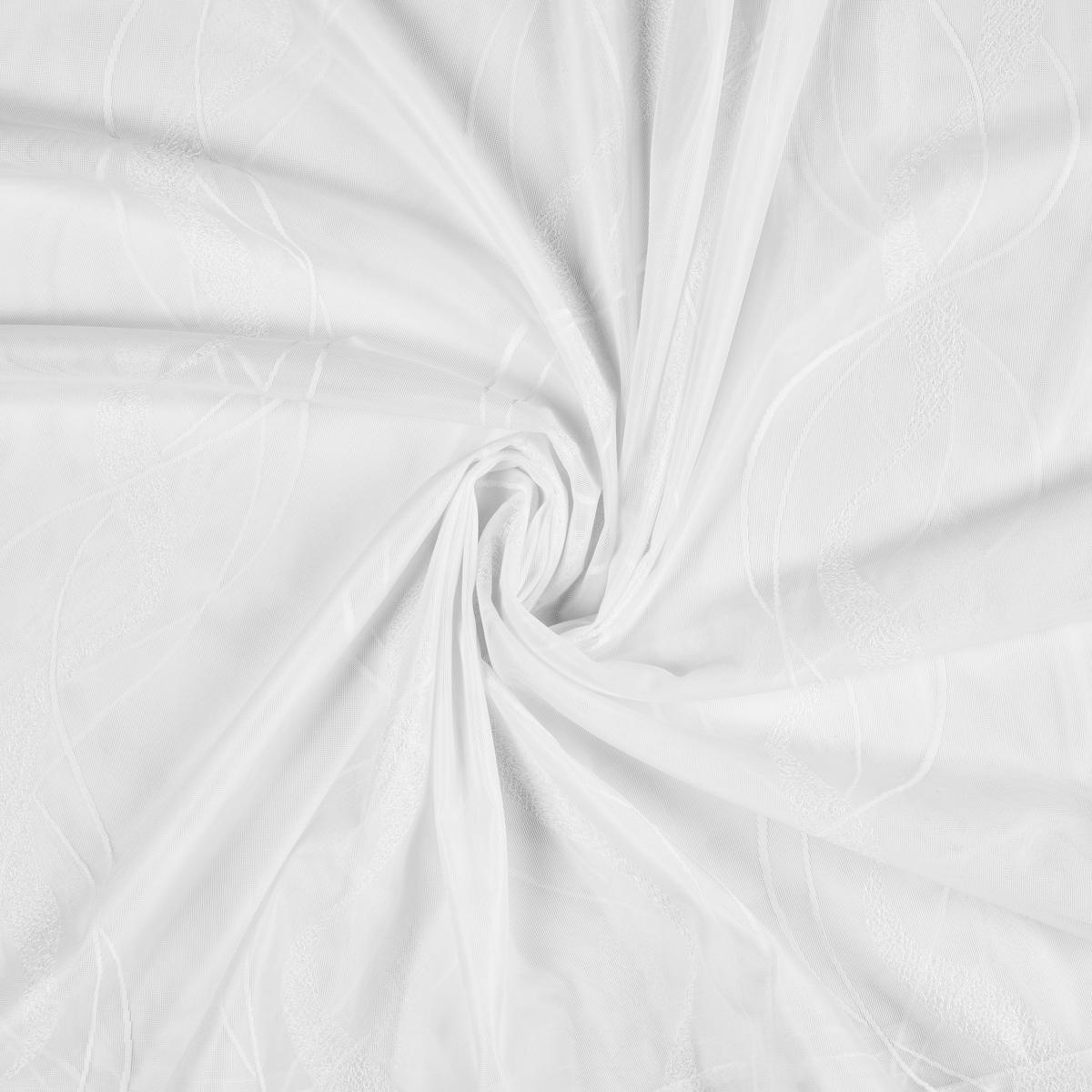 HOTOVÝ ZÁVĚS WAVE - bílá, Romantický / Rustikální, textil (140/245cm) - Mömax