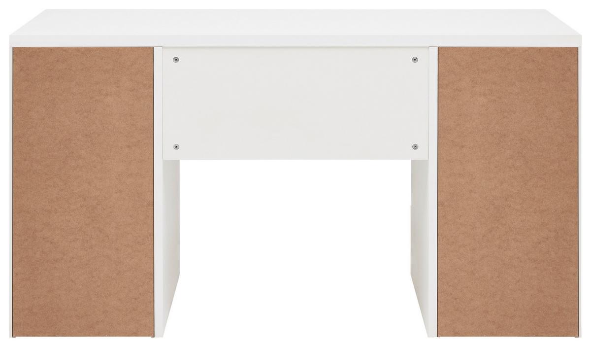 Psací stůl CARLOS WEISS - bílá, Moderní, kompozitní dřevo (146/75/60cm) - Mömax