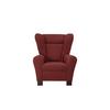 Kreslo ušiak CHANDLER, vínovočervená - hnedá/vínovočervená, Design, drevo/kompozitné drevo (95/109/97cm) - Ondega