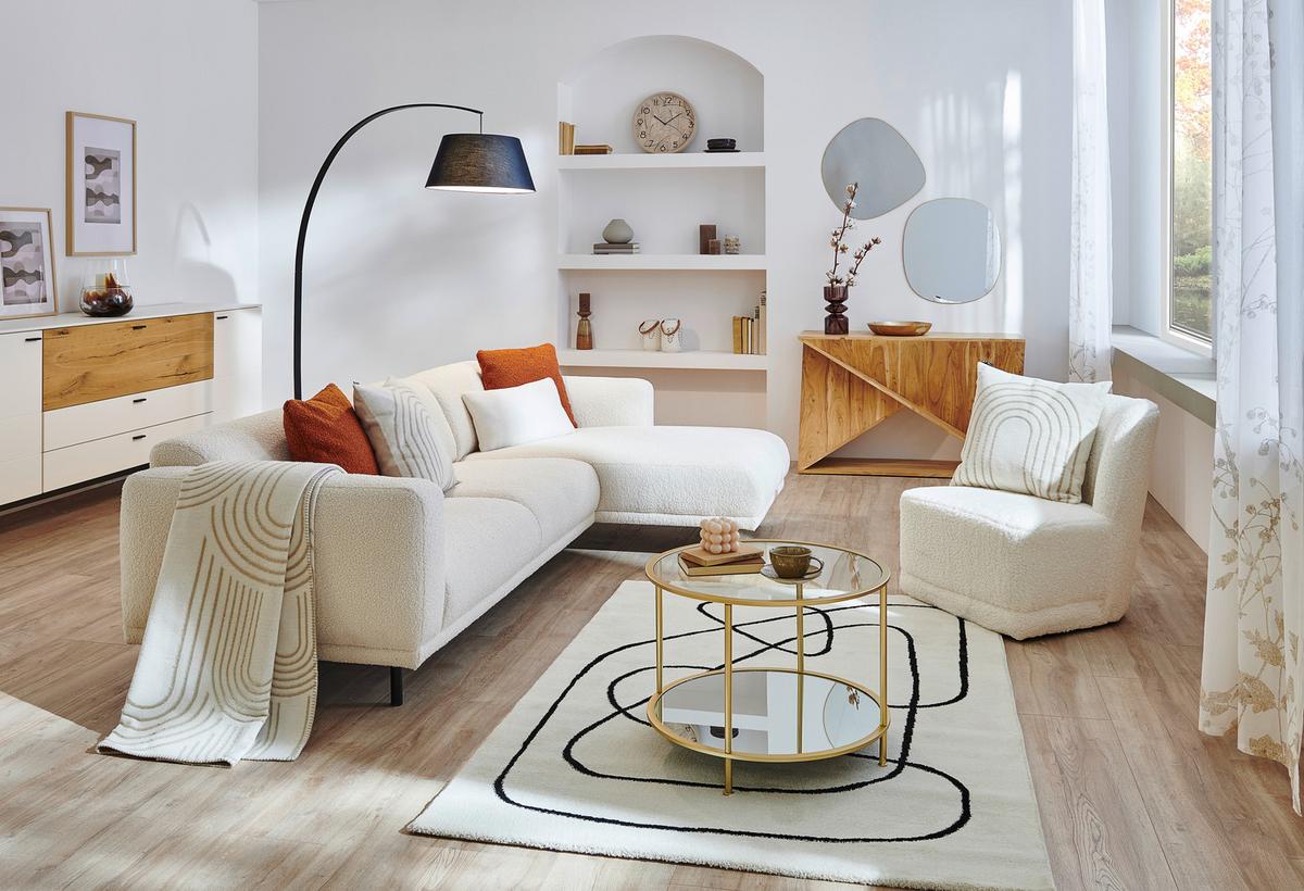 Webteppich Artist - Schwarz/Weiß, Design, Textil (133/200cm) - Esprit