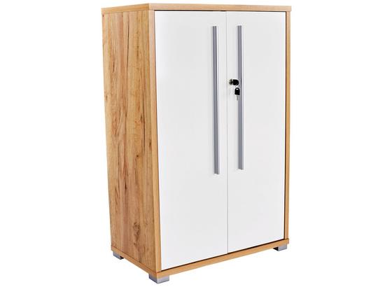 Skříň Na Spisy Profi - bílá/barvy dubu, Moderní, kompozitní dřevo (75/113/35cm) - Ombra Skříň Na Spisy Profi - bílá/barvy dubu, Moderní, kompozitní dřevo (75/113/35cm) - Ombra