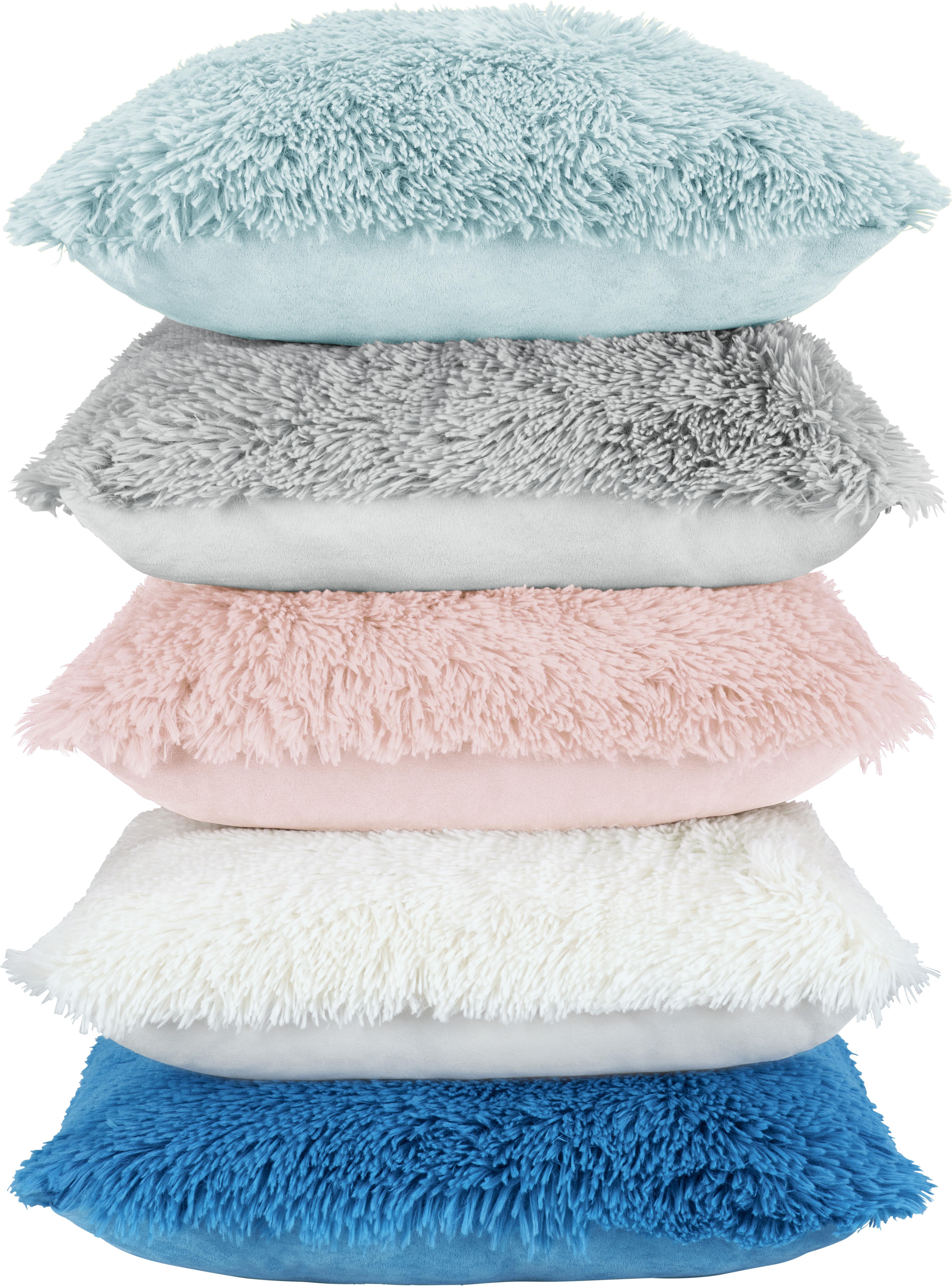 Polštář Ozdobný Fluffy, 45/45 Cm, Růžová - růžová, textil (45/45cm) - Modern Living