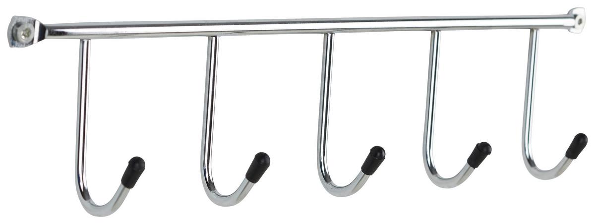 LIŠTA S HÁČKY ORGANIS - barvy chromu, kov (34/6/3cm) - Boxxx