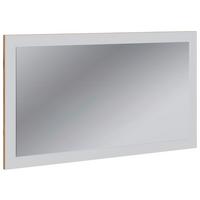 Spiegel Salia Weiß, Eiche Dekor B: 80cm - Honigeiche/Weiß, Design, Glas/Holzwerkstoff (80/45/2cm) - MID.YOU