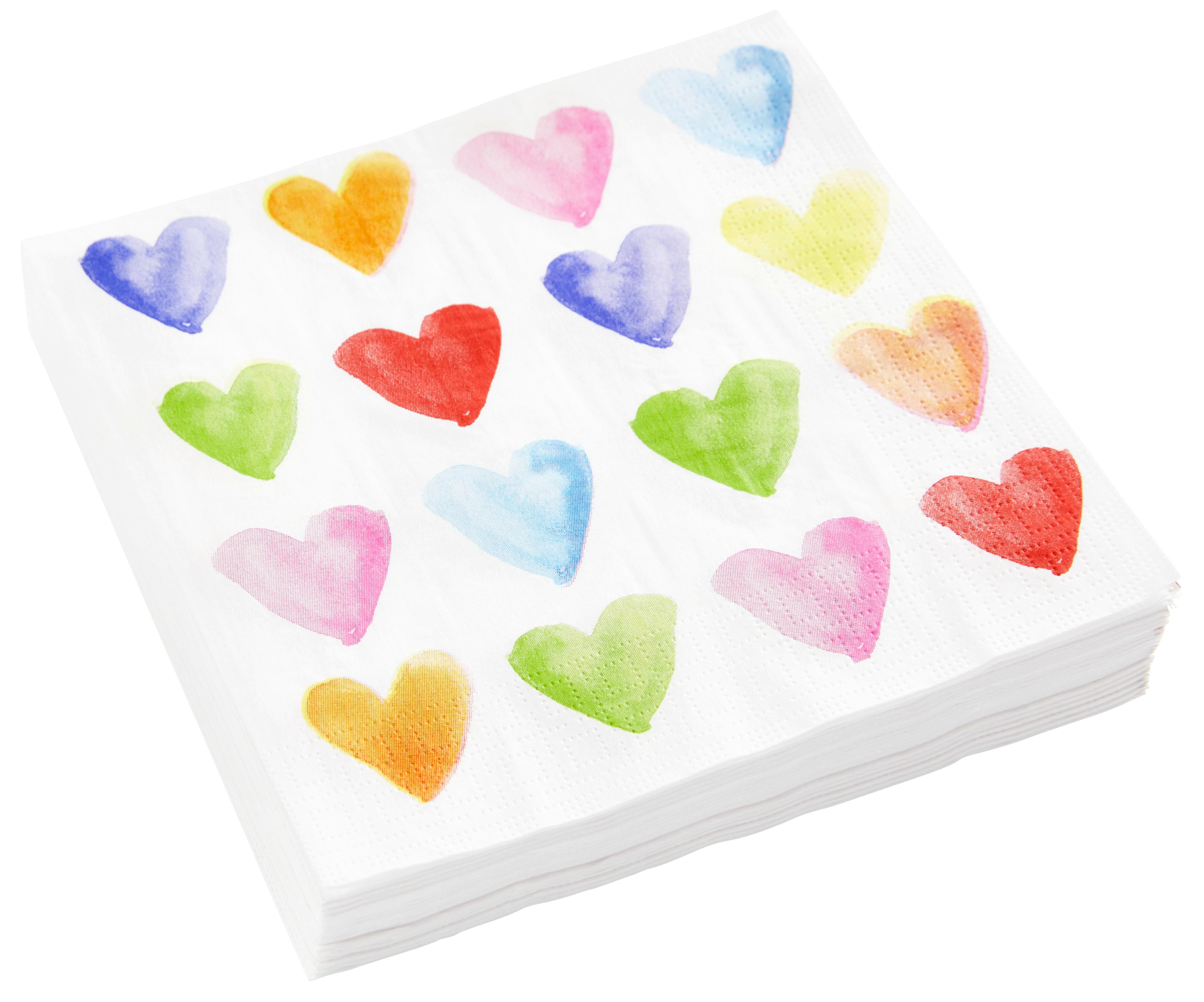 UBROUSEK KAI - bílá/vícebarevná, papír (33cm)